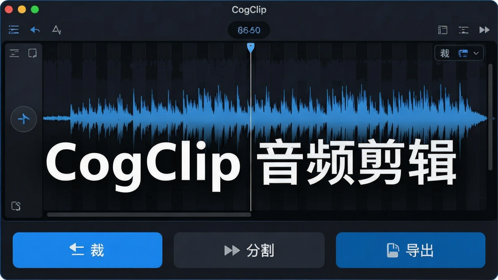 һ��չʾCogClip����������ĸ����ͼ����Ļ������ʾ��Ƶ���α༭���򣬵ײ�����Ŀ�Ĳü����ָ������ť�����������ɫ���������ɫ�߹⣬���������ִ������ʸɾ����޶���Ԫ�أ�ͼƬ���ֱ�ע