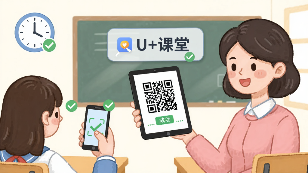 һ������ǩ�������廭�������ǽ�ʦ�ֳ�ƽ��չʾ��ά�룬ѧ���ֻ�ɨ�裬�������С�U+���á������������������Һ�Ӧ���Ű����ʣ�������¿�ͨ��ϸ�ڰ���ʱ��ͼ��ͳɹ��Թ������ʸɾ��������޶���Ԫ��