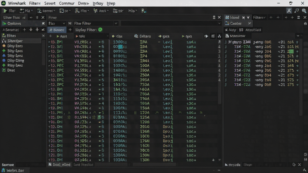 һ��Wireshark�������н���ĸ����ͼ����������ʾ��ɫ��������ݰ��б��������в˵����͹��������������ʾ���������Ҳ������ݰ��ֽ�������壬���岼��רҵ����������Ϊ��ɫ����ͻ�������������ܣ����������ɾ����޶���Ԫ�ء�