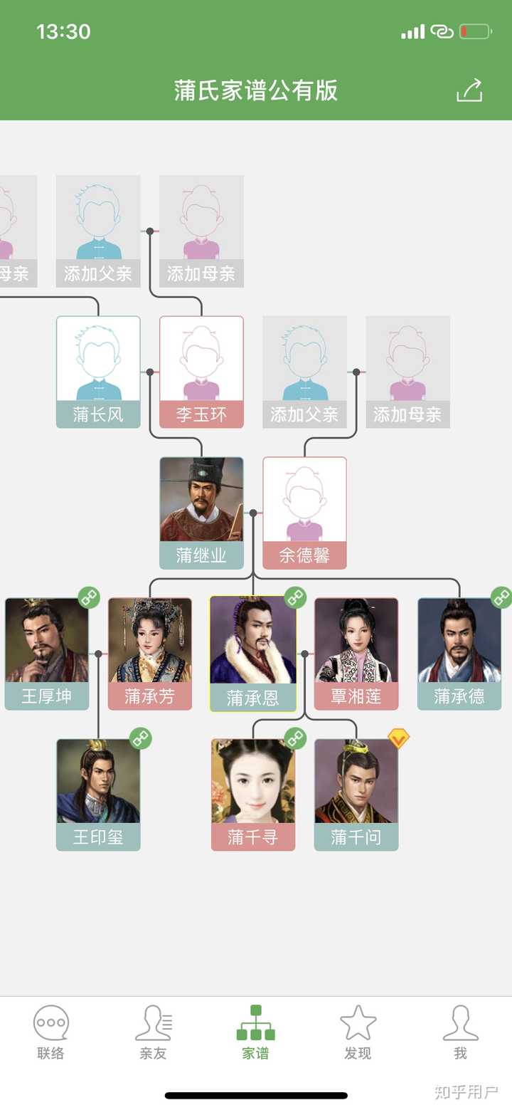 传家燕 安卓版 家族树功能截图