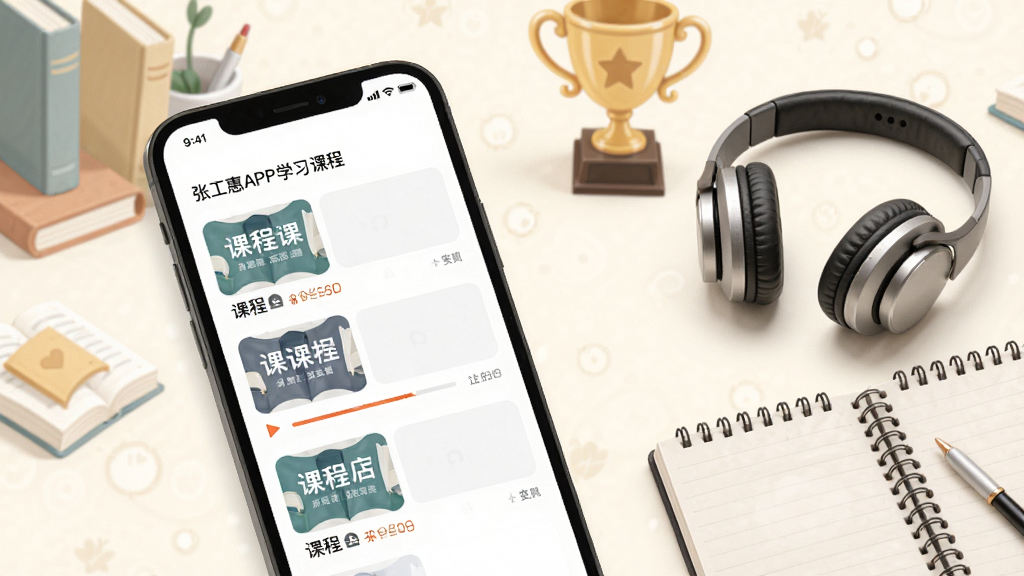�Ź���APPѧϰ�γ�ҳ��չʾ����Ļ����ʾ�γ��б�����ͼ�벥�Ž��������Ա����ж����ͼ��±��������ǵ��ŵ��װ�ɫ�������鱾��������ѧϰԪ��װ�Σ����������¼�Լ������дʵ��廭��Ϸ�񣬻���������ͣ��޶���Ԫ��