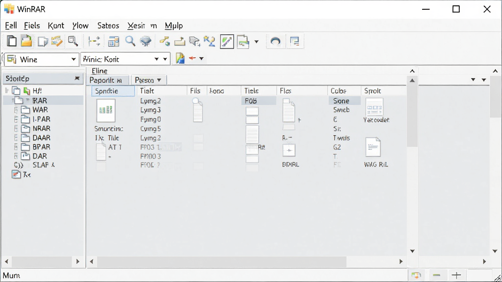һ��չʾWinRAR����������ĸ����ͼ������������ʾ���������˵������ļ��б��������ɾ�����������רҵ���������ơ�WinRAR���ڴ��ڱ����������ɼ�������ϸ�壬�޶���Ԫ��