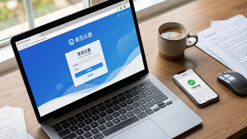 ���壺һ̨�ʼǱ����Ժ�һ���鲢�ŷ���ľ�������ϣ�������Ļ��ʾ��Ѹ������ҳ���¼���棬������һ�����Ⱥ�������ꡣ���֣������ӽǣ�����λ�ڻ�����࣬��Ļ������΢��б���Ҳ�ڷ����ֻ����ֻ���Ļͬ������Ѹ����App���Ű棺������Ļ�ϵ���ҳ������ʾ����Ѹ���̡�Logo�͵�¼���ֻ�������ʾ������ɵ���ɫ�Թ���������������Ӱ�����Ȼ��Ӵ�����룬������ܰ�Ҿ��пƼ���������ķ�Χ��ϸ�ڣ����Լ�����Լ�ɼ����ֻ���Ļ���������Ĺ��ߣ���������ɢ��ļ�ҳ�ļ�����ʾ�칫���������ʣ�����дʵ��������Ȼ��ɫ�ʱ��Ͷ����У�����ɾ��޶���Ԫ�ء�