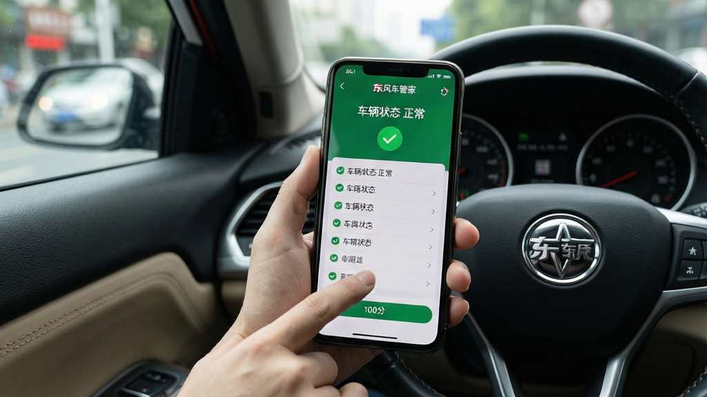 ���壺һλ�û��ֳ��ֻ��ڳ���ʹ�ö��糵�ܼ�APP����Ļ��ʾ�����Լ�ͨ������ɫ�Թ����棬������ģ���ĳ��нֵ������֣��û�����λ�ڻ�������ƫ�£��ֻ���Ļ����ͷ������Ϊ��ʻ���ڲ����Ű棺�ֻ���Ļ����ͻ������ʾ������״̬ �������Լ������������б������дʵ������Ӱ�����Ȼ���ߣ�ǳ���ϸ�ڣ��ֻ���Ļ���֡����糵�ܼҡ����������� 100�֡����������Ͽɼ�����Ʒ�Ʊ�ʶ���û���ָ��Ȼ�����ť�����ʣ������壬ϸ�ڷḻ���ɾ����޶���Ԫ�ء�