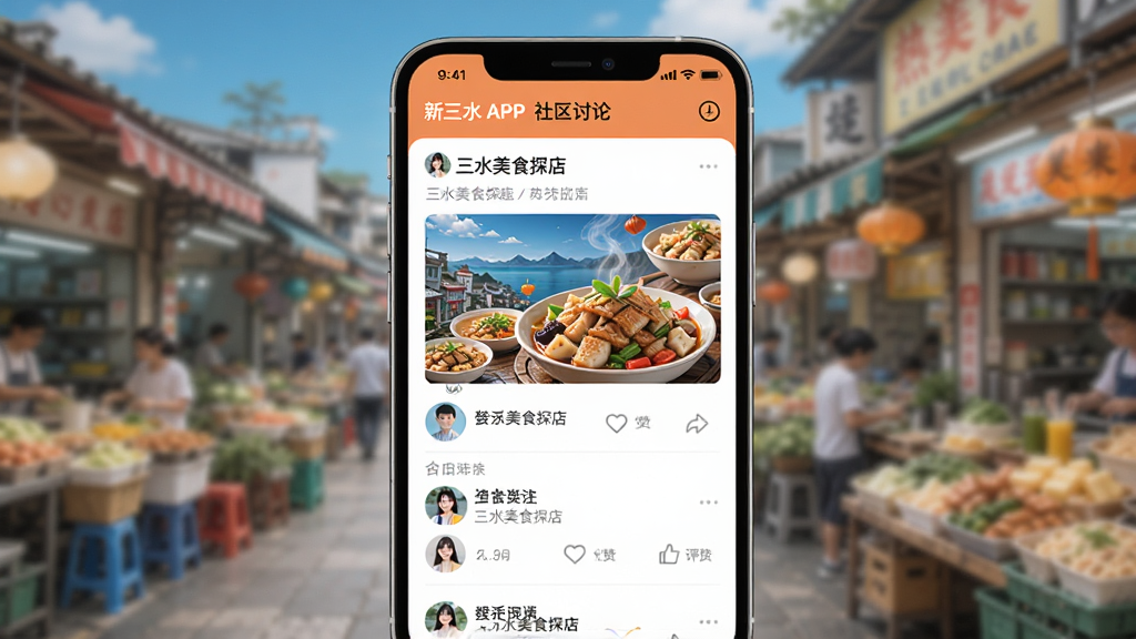 չʾ����ˮAPP�������۽���Ľ�ͼ����Ļ����һ�����Ż��⡰��ˮ��ʳ̽�ꡱ�������б��������·����û�ͷ�����������ͼ�꣬����ɫ�ʻ��ã������黯������ͻ���ֻ����棬����۸��ִ��Ҹ���������Ϣ������ϸ�壬��ͼ�ɾ���
