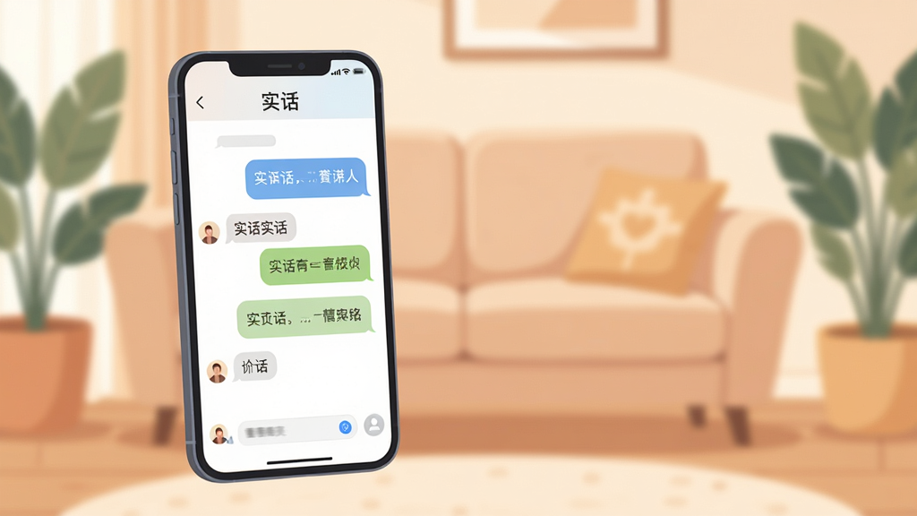 主体:一部亮着屏幕的智能手机,屏幕上显示