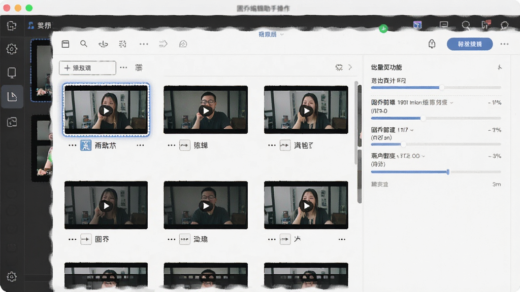 固乔剪辑助手批量剪辑功能操作界面预览,主体显示多个视频文件拖入软件窗口,布局规整,风格清爽,细节展示文件列表与进度条,画质清晰,干净无多余元素