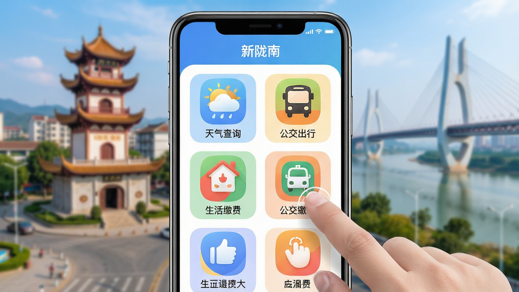 ���壺һ�������ֻ���Ļ��д����ʾ����¤�ϡ�APP����������飬������������ѯ�������������С���������ɷѡ���ͼ��ģ�顣���֣��ֻ����У�����Ϊ����¤�ϵر꽨��������¥�����������ţ����黯���н־����Ű棺����ͼ���Թ�����ʽ�������У�ÿ��ͼ���������������ֱ�ǩ������ִ���Լ��ͼ�����Բ��ɰ���ɫ�����죬�������ݡ���ܰ�ĸо���ϸ�ڣ���Ļ������ָ������������С�ͼ�꣬�γɽ����С����ʣ����壬�ɾ����޶���Ԫ�ء�
