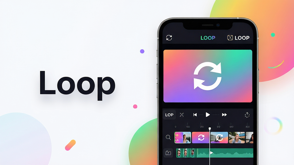 ���壺һ��������Loop�����������ֻ�����Ļ��ʾɫ�ʰ�쵵�ѭ����Ƶ�༭���棬����ʱ�����Ԥ�����ڡ����֣��ֻ�����ƫ�ң�������״��С�Loop���������������廭��ɾ����Ű棺�ֻ���Ļ���������ɼ�������ͼ���������С�����ִ���ƽ����ƣ�����ͨ͸��ǳɫ�������������޵Ľ����׺��ϸ�ڣ���Ļ���ж����ƵƬ������ͼ��һ����Ŀ��ѭ����ͷ��־���Լ���LOOP��Ʒ�Ʊ�ʶ�����ʣ�8K�����壬�ɾ����޶���Ԫ�ء�