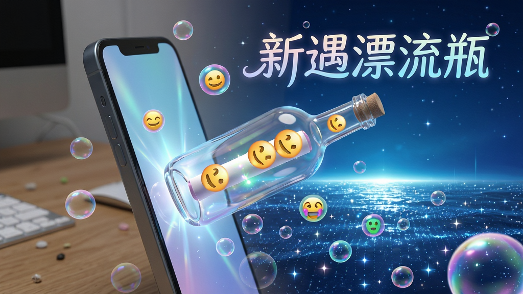 ���壺һֻƯ��ƿ���ֻ���Ļ�зɳ�������һƬ��ҫ�ǹ�����ֺ�����Χ�и��ֲ�ɫ���ݡ����֣���������Ϊ�ֻ���Ļ��Ե���������ʵ���棬�Ҳ���������⺣�����磬�γɿռ�Աȡ��Ű棺�����Ϸ�Ư�������֡�����Ư��ƿ����������ӯ�鶯����񣺿Ƽ������λý�ϣ���͸�������ʸУ�ɫ�ʷḻ��ϸ�ڣ�Ư��ƿ��͸�����ڲ����⣬��������Լ��ʾ��ͬ������ţ���������Ч�����ԡ����ʣ�������Ⱦ��ͨ͸�ɾ����޶���Ԫ�ء�