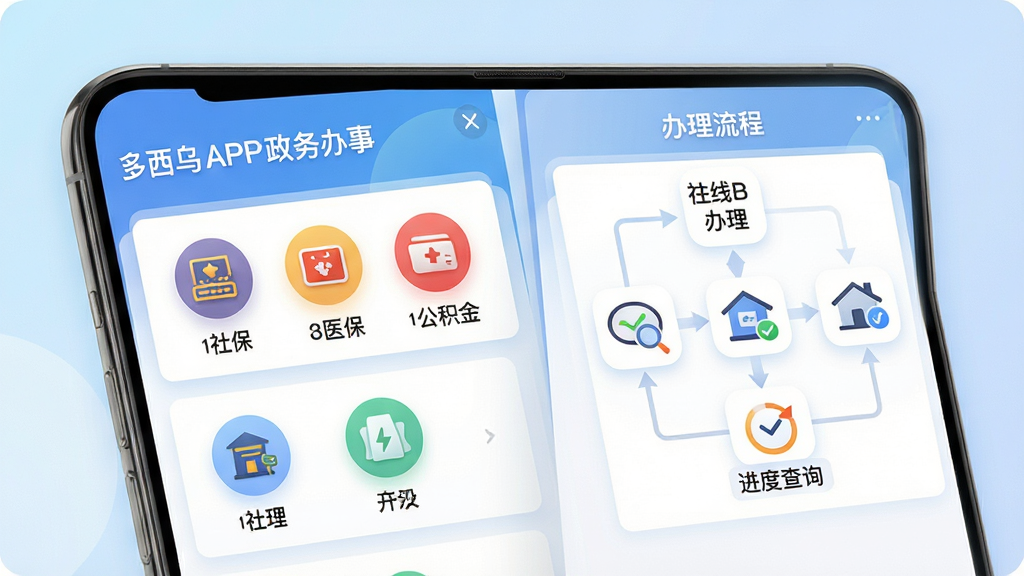 ���壺�������APP��������¡�����ҳ�棬չʾ�籣��ҽ�����������ͼ�ꡣ���֣��ֻ���Ļ��Ϊ���Ӿ������Ϊ�����б����Ҳ�չʾ��������ͼ���Ű棺��Ϣ�㼶������ͼ�����Բ�ε��ƣ��б����������׶��������������ִ�����ϣ�����Ϊ����ɫ���䣬�����ɫ��Ƭ��ϸ�ڣ���Ļ����ʾ�����߰������������Ȳ�ѯ����������ÿ��ͼ���·������������ơ����ʣ��߷ֱ�����Ⱦ������ɾ����࣬�޶���װ��Ԫ�ء�