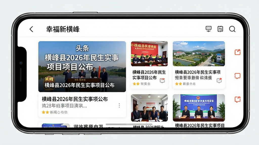 ͼƬ����Ϊ�ֻ��������棬չʾ���Ҹ��º�塱APP��������ѶƵ�����б�ҳ����ͼ�Ĳ�ï�����ſ�Ƭ��ͷ��������ʾ�������2026������ʵ����Ŀ�����������Ĵ��������ͼ�����ֲ����������ſͻ�����ʽ����Ϣ�������������С���Ʒ��Ϊ�������Ԥ����ע�ؽ����ʸк�ϸ�ڳ��֣�ɫ��������ʵ�����ʸɾ��������޶���Ԫ�ء�