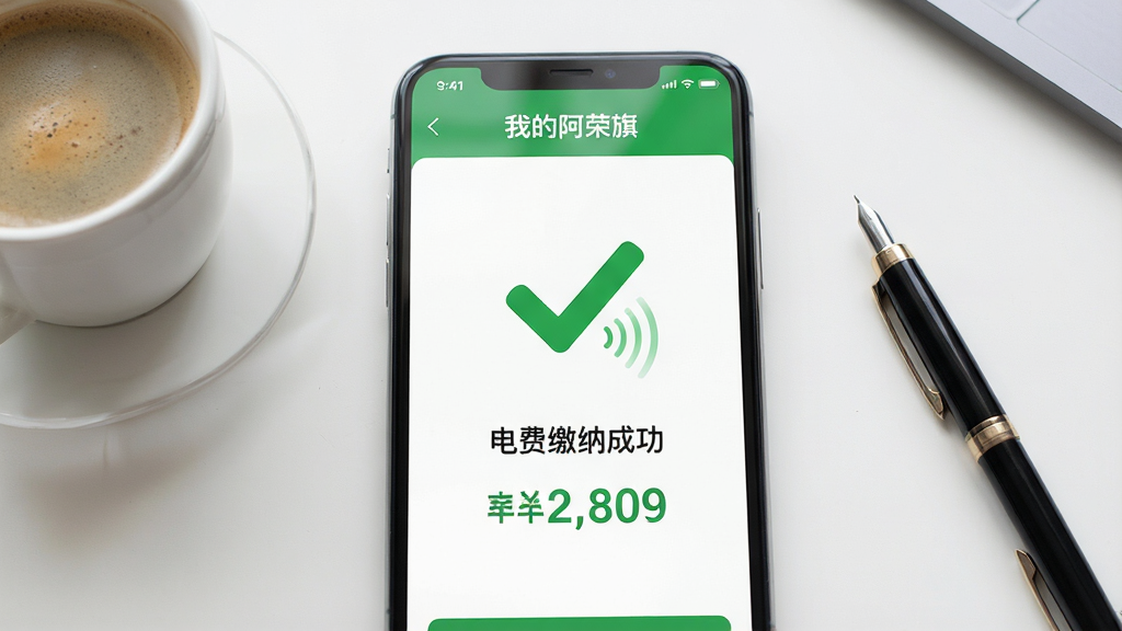 ���壺һ���ֻ���Ļչʾ���ҵİ����족�ɷѳɹ�ҳ�棬��Ļ������ʾ������ɫ�Թ����·���ʾ����ѽ��ɳɹ����ͽɷѽ����֣��ֻ���ֱ���������棬���汳�����࣬�Ա���һ�����Ⱥ�һ֧�ʡ��Ű棺ҳ����Ϣ��࣬��Ҫ��Ϣ������ʾ��ͻ���ɹ�״̬�������ˬ��֧���ɹ����棬��ɫ���������˰��ĸС�ϸ�ڣ���Ļ������Ȼ���Թ������У�����������������ʣ����壬ɫ�ʱ��ͣ��ɾ����޶���Ԫ�ء�