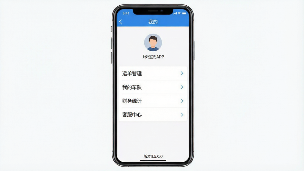 ���壺һ�������ֻ�������ʾС��Ѳ��APP�ġ��ҵġ�ҳ�棻���֣��Ϸ�Ϊͷ���û������·�Ϊ�����б��������˵������������ҵĳ��ӡ���������ͳ�ơ������ͷ����ġ��ȣ��Ű棺�б�ʽ�˵���ÿ���Ҳ��м�ͷͼ�ꣻ��񣺼�������񣬰�ɫ��������ɫ����ϸ�ڣ�ҳ��ײ��С��汾3.5.0.0�����������ʣ���������ͼ���ɾ��������޶���Ԫ�ء�