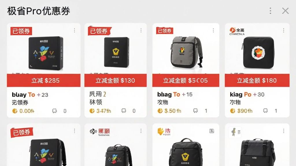 ��ʡPro�Ż�ȯ�����ͼ��չʾ�������ƽ̨����Ʒ��Ƭ��ÿ�ſ�Ƭ�ϱ��С�����ȯ���͡���������ǩ�����沼����������ƷͼƬ����������Ϊǳ��ɫ����������ˬ�����ʸɾ�