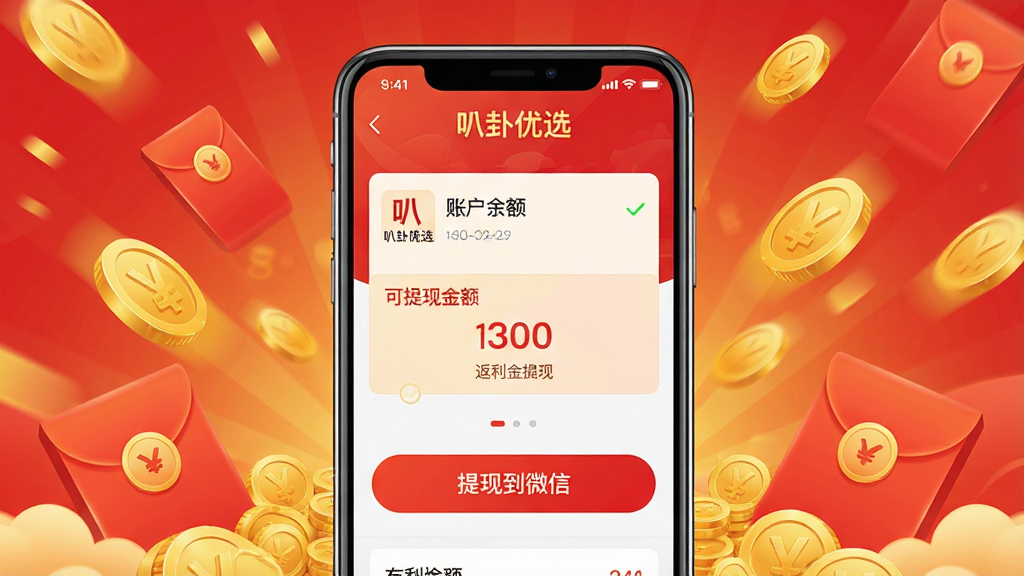 ������ѡAPP���������֡�ҳ��Ч��ͼ����������Ϊ�ֻ����棬��ʾ�û��˻��������ֽ���Լ������ֵ�΢�š���ť�������н�Һͺ��Ԫ�ص�׺��ͻ���������⣬�������ϲ��������ɫ���Ժ�ɫ�ͽ�ɫΪ�������ּ�࣬���ʸ���ɾ����޶���Ԫ�أ�ͼƬ���������ע��������ѡ��