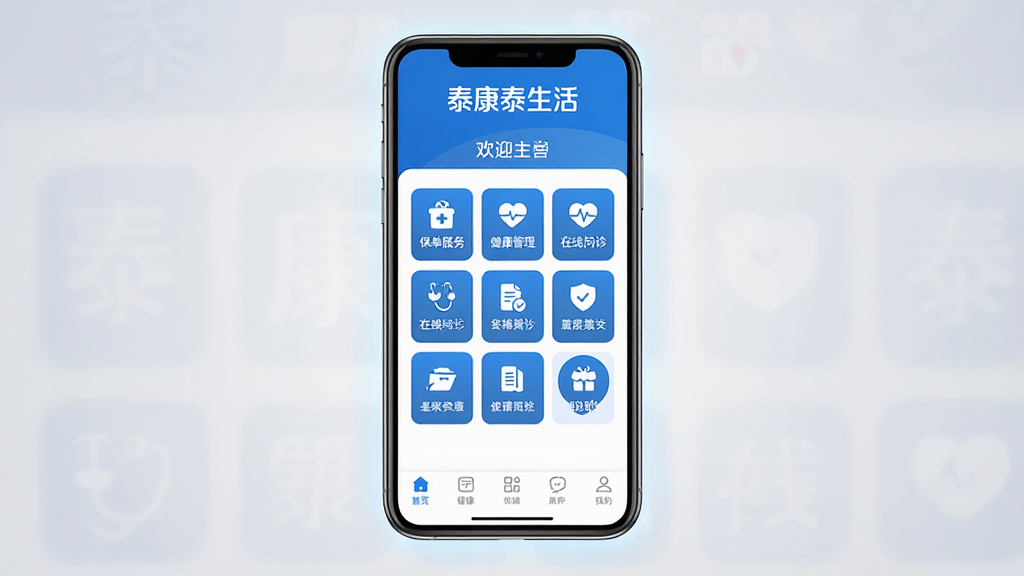 ���壺�ֻ���Ļչʾ̩��̩����APP�����棬�Ϸ���ʾ��̩��̩���Ʒ�Ʊ�ʶ�뻶ӭ����֣�����Ϊ����ͼ��Ź��񣬰����������񡢽�����������������ȣ��Ű棺������ˬ��ͼ���������룬�·��еײ�������������ִ���ƽ����ƣ�������ɫ���ɫ�����񽡿��У�ϸ�ڣ���Ļ������͹��Σ�����Ϊǳ�ҽ��䣻���ʣ�������Ⱦ���ɾ��޶���Ԫ�ء�