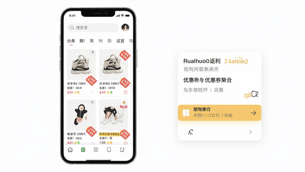 Ψ����app������Ԥ��ͼ��չʾ���ﷵ�����Ż�ȯ�ۺϹ��ܣ�����Ϊ�ֻ���Ļ��ͼ����������չʾ��Ʒ�б��뷵������ǩ���Ű�������������ִ���ƽ����ϸ�ڰ��������򡢷��ർ����ײ������������ʸ���ɾ����޶���Ԫ��
