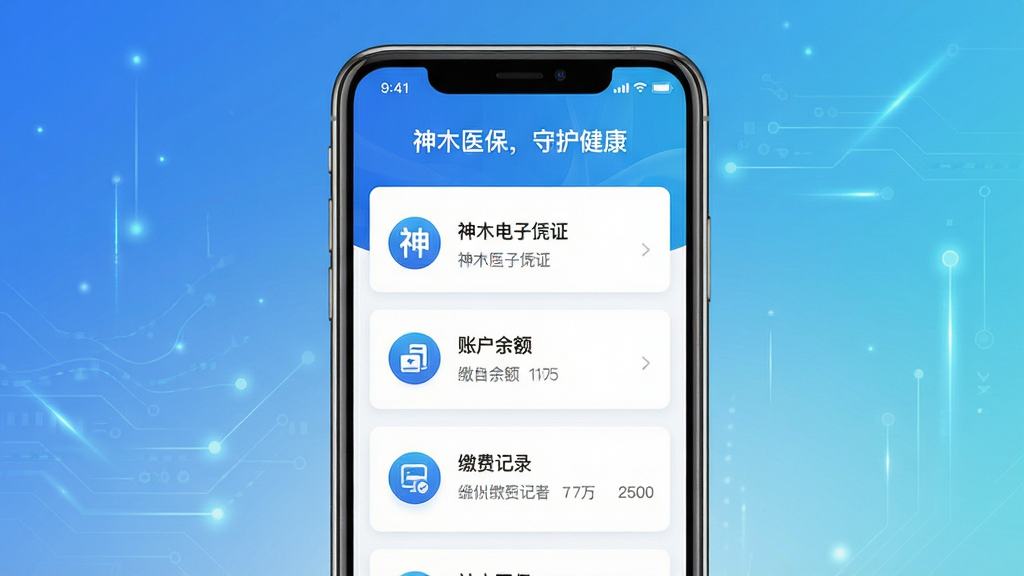 ���壺��ľҽ��app����չʾ���ֻ���Ļ��ʾҽ������ƾ֤���˻����ɷѼ�¼�Ⱥ��Ĺ���ģ�顣���֣��ֻ����У���Ļ���������ɼ�������Ϊ����ɫ��Ӫ��Ƽ��С��Ű棺��������б�ʽ���֣�ͼ���������������У��Ϸ�Ϊ��ӭ�����ľҽ�����ػ�������������ִ���ƽ����ƣ���ɫ��Ϊ��ɫ���ɫ����������ϸ�ڣ���Ļ�������������֡���ľҽ����������ͼ�꾫�£���Ч��Ȼ�����ʣ�������Ⱦ���ɾ��޶���Ԫ�ء�