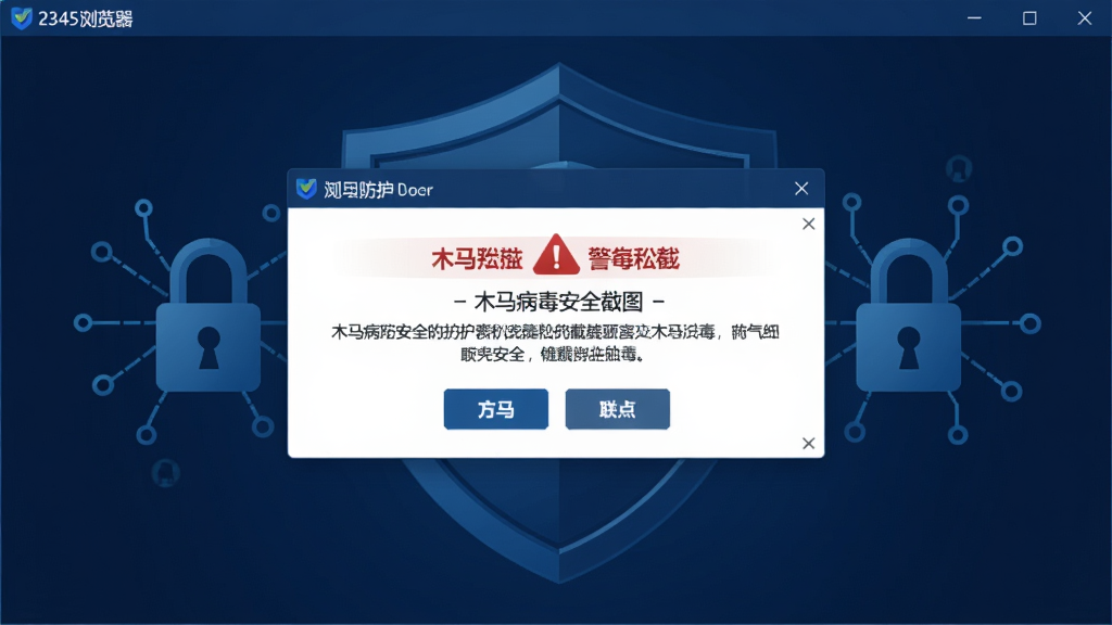 2345�������ȫ�������棬չʾľ���������ؾ���ҳ�棬����Ϊ����ɫ������������ͼ�꣬�������רҵ��ͻ����ȫ��ʾЧ������ͼ�ص��ھ��浯���������������޶���Ԫ�ء�