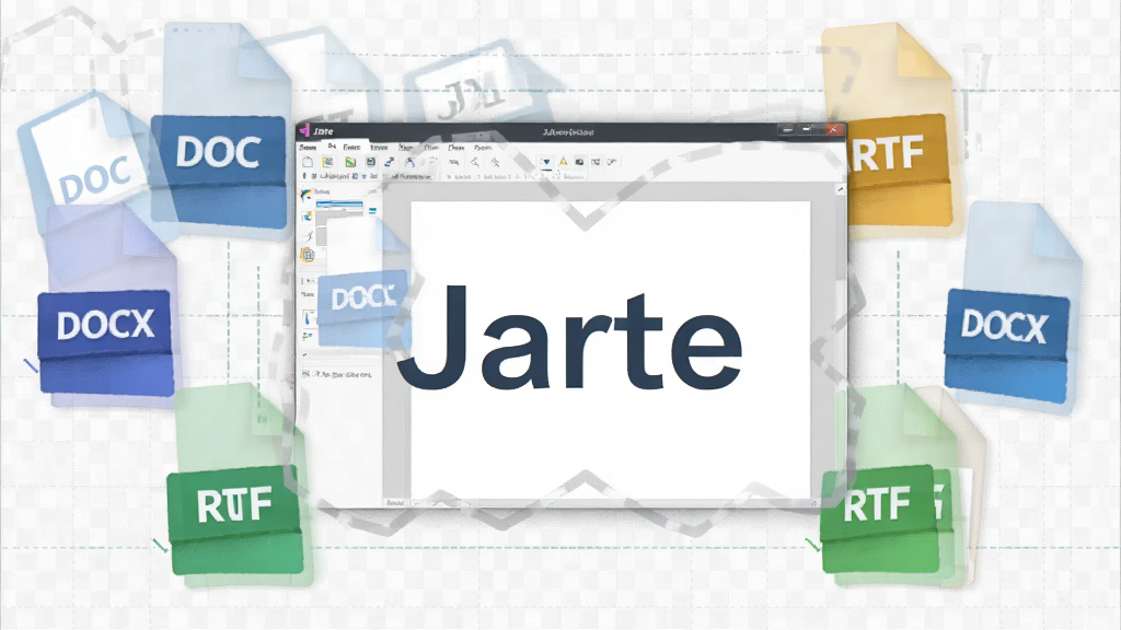 Jarte �ĵ���ʽ����չʾͼ������������Jarte�������ڣ���Χ������DOC��DOCX��RTF���ļ�ͼ�꣬�ļ�ͼ����ְ�͸������Ч��������Ϊǳ��ɫ���񣬷��������ͻ�����������⣬�����������޶���Ԫ��