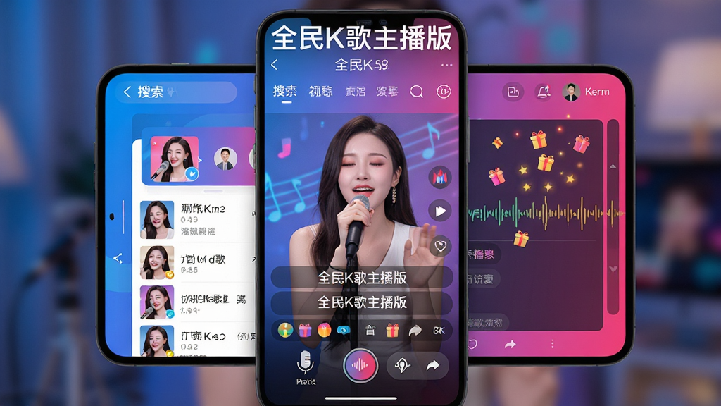 ���壺ȫ��K����������������չʾ����Ļ����ʾ�������ڳ����ֱ���仭�棬���С�ȫ��K�������桱���������֣����й�ͼ��ǰ��Ϊ���������棬�����黯����ͻ�����塣�Ű棺����Ԫ�ؾ�Ȼ���򣬶���Ϊ�����뵼�������м�Ϊ�����б����ʹ������ײ�Ϊ��˷硢��Ч�ȿ��ư�ť������ִ��Ƽ����������ɶ���ϣ�ɫ���������ã�����ɫ�ͷ�ɫ����Ϊ��ɫ����ϸ�ڣ���������չʾ������������ͷ��ʵʱ������Ļ��������Ч�����ʸ���ϸ�塣���ʣ�8K���壬�ɾ��޶���Ԫ�ء�