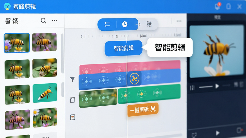 ���壺�۷������������ġ����ܼ�����������д��չʾʱ�������Զ���ǵľ���Ƭ�Σ�������ʾ��һ�����С����֣����Ϊ�زĿ⣬�м�Ϊʱ���ᣬ�Ҳ�ΪԤ�����ڣ����ܰ�ť������ʱ�����Ϸ����Ű棺���沼����������ʾ����ָ�����ܼ�����ť�����ֱ�ʶ�����ܼ�����������ִ���ƽ����ƣ�������ɫ�����߹��׺���Ӿ���ˬ��ϸ�ڣ��������ơ��۷�����������ڽ������Ͻǣ�ʱ������Ƭ���ò�ͬ��ɫ���֣��в��Ʊ�ǡ����ʣ�������Ⱦ��ϸ���������ɾ����޶���Ԫ�ء�