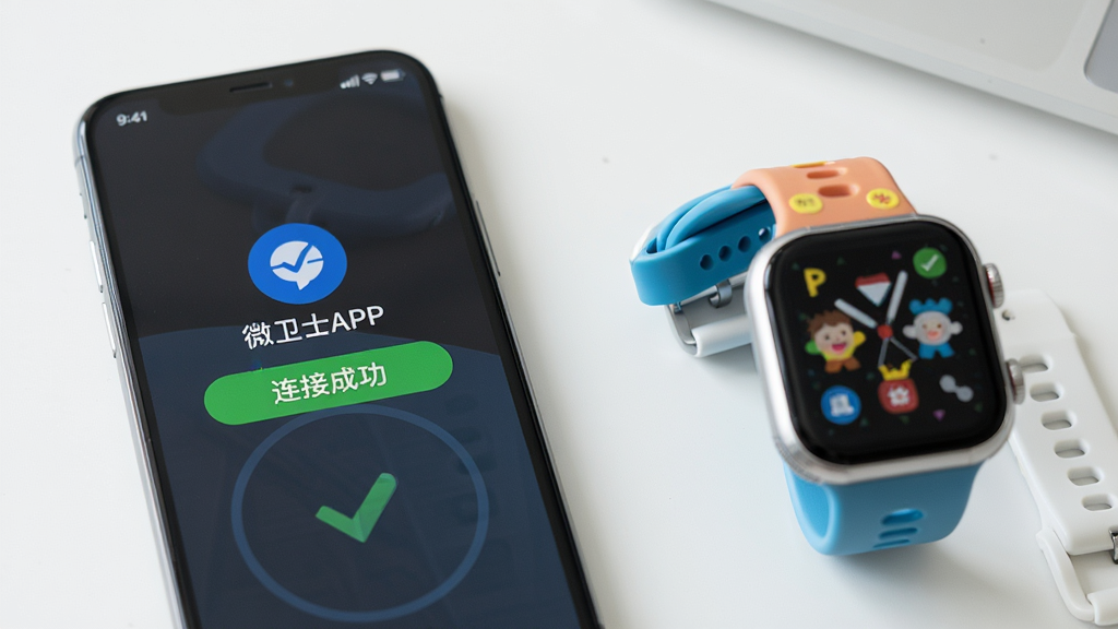 ΢��ʿAPP���ֻ�����ʾ�����ӳɹ����Ľ��棬�ֻ��Ա߷���һ���ͯ�绰�ֱ�������Ϊ������棬���廭���������������дʵ�����ʸɾ��޶���Ԫ��