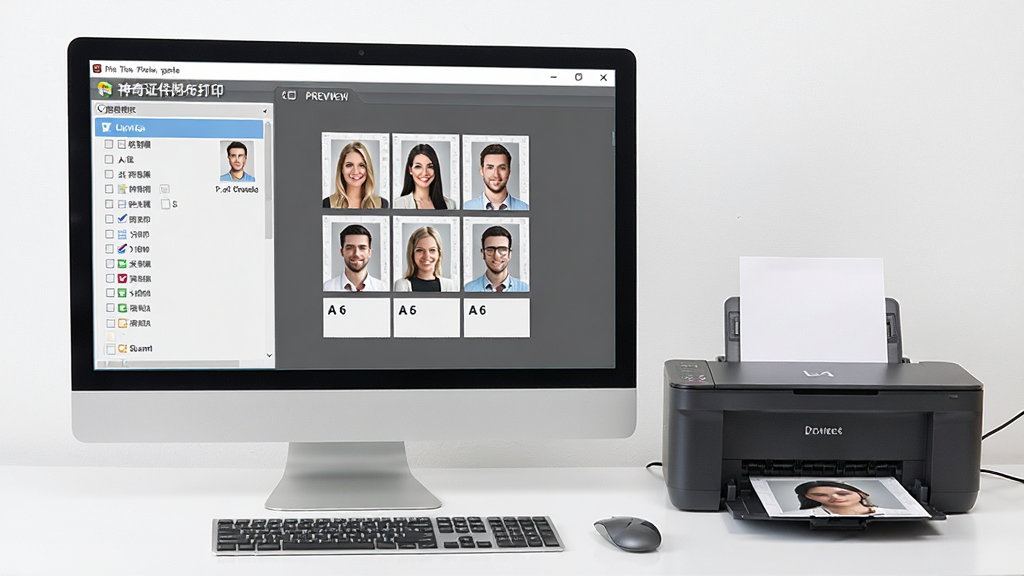 һ������ĵ��������ϣ���ʾ������ʾ������֤����Ƭ��ӡ�����Ľ��棬���������֤���չ���б����Ҳ�ΪԤ��������Ƭ������������A6��ֽ�ϣ���ӡ�����Ա������Ʒ�������������������дʵ���ɾ��޶���Ԫ�أ����ʸ���