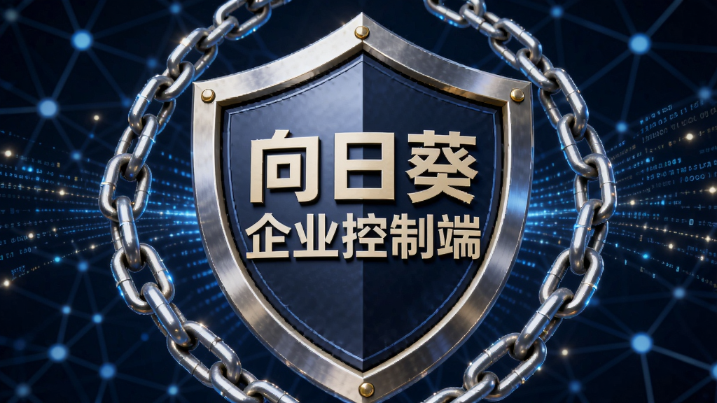 ͼƬ����Ϊһ������ͼ�꣬��������Ƕ�롰���տ���ҵ���ƶˡ�������������Χ���������������������ߣ�����Ϊ����ɫ�Ƽ�������ڵ㡣���ֲ������ĶԳƣ��Ӿ�����ͻ�������Ϊ3D��Ⱦ���߹�ϸ�ڷḻ������ϸ��ɾ����޶���Ԫ�ء�