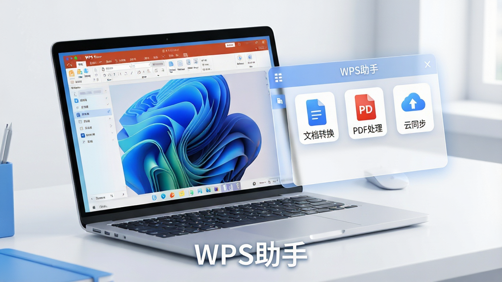 һ���ִ���Լ���İ칫������д��������һ̨�ʼǱ����ԣ���Ļ����ʾWPS Office���棬�Ա߸����Ű�͸����WPS���ֹ�����壬������С��ĵ�ת��������PDF������������ͬ������ͼ�꣬����ɫ������ɫ�Ͱ�ɫΪ��������������ͣ�����ɾ����࣬���廭�ʣ��޶���Ԫ�أ�ͼƬ�·���ע��WPS���֡�����