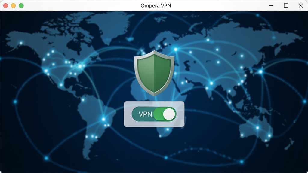 Opera���������VPN���ܿ������棬����������ʾ��ɫ������VPN���ذ�ť������Ϊ�����ͼ�黯Ч��������ȫ��ڵ����ӣ��Ƽ�����ɫ���������������߷ֱ��ʣ��޶���Ԫ��
