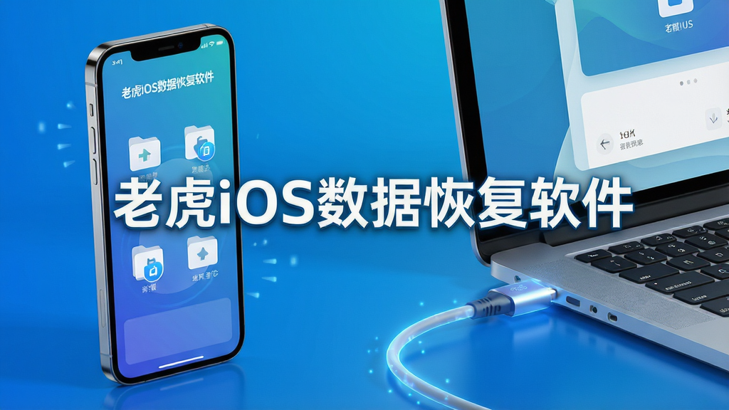 ���壺һ̨iPhone�ֻ���������ӣ���Ļ����ʾ����ɨ�����ݵĽ��棬�������ơ��ϻ�iOS���ݻָ�����������Ŀ������ʾ����Ļ���롣���֣��ֻ�λ�ڻ�����࣬����λ���Ҳ࣬�м�������������������Ϊ���ĿƼ������䡣�Ű棺����ɾ�������ͻ�����������������ɼ�������ִ��Ƽ��У�����ͨ͸��ϸ�ڣ������߽ӿڴ���΢�����⣬�ֻ���Ļ�����ļ�ͼ�걻�һص�Ч�������ʣ�4K���壬�ɾ����޶���Ԫ�ء�