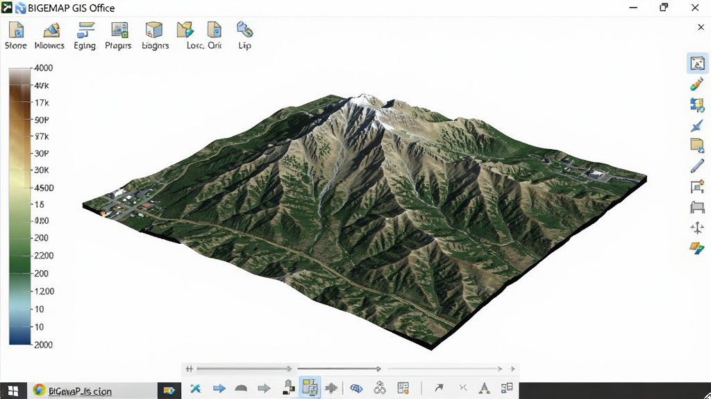 һ��չʾBIGEMAP GIS Office��ά������ȾЧ���ĵ��Խ�ͼ����������Ϊ��������Ӱ����ͼ��ɽ����άģ�ͣ�����и߳�ͼ�������ײ����ӽǿ���������Χ�й�����ͼ�꣬������дʵ����Ӱ��Ȼ�������������ɾ��޶���Ԫ��