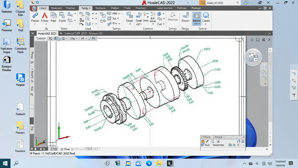 һ����ʾ�Ƴ�CAD 2022����������Windows 11�����ϵĽ�ͼ�����������������ڣ���������һ��δ��ɵ�װ��ͼ����Χ�ж�������������������Ǹɾ�������ͼ�꣬�������������дʵ��ϸ��չʾ��ͼֽ�������ͱ�ע�����ʸ��壬�ɾ��޶���Ԫ��