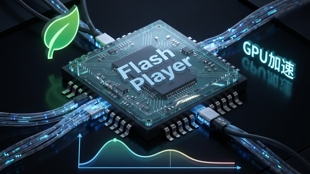 ����Ϊһ��͸�������ʸе���оƬ��оƬ������С�Flash Player�����������ܻ��ƶ������������������ײ������һ��ƽ�����ܺ�����ͼ�����Ϸ�����һ����ɫ������Ҷͼ�꣬�Ҳ��ע��GPU���١���������������ΪоƬ���С�ͼ�����ƣ��Ű������죬���Ϊδ���Ƽ��в廭��ϸ��չ�ֵ�·�������Ӱ���䣬���ʸɾ��������޶���Ԫ��