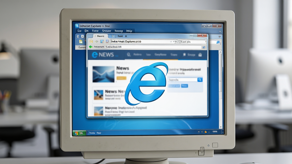 ���壺һ̨������Windows 7ϵͳ����ʽ������ʾ������Ļ��������ʾ����ɫ��e����־��Internet Explorer 8��������棬�����ڴ���һ��������ɫ��ҳ�����֣���ʾ��λ�ڻ��������룬���������ռ����Ļ�󲿷���������������ɼ���ַ�����������Ͳ˵������Ű棺��ͼ������������ĻΪ�Ӿ����㣬����Ϊģ�����ִ��칫�����������дʵ��񣬹�����ͣ�ɫ�ʻ�ԭ׼ȷ�����л��ɿƼ��С�ϸ�ڣ���Ļ�ϵ�IE8��������ڸ�����ʾ�����ڱ�Ե�в����ʸеĹ�����ҳ����Ϊ��������ź������򡣻��ʣ�8K�����壬ϸ�ڷḻ���ɾ����޶���Ԫ�ء�