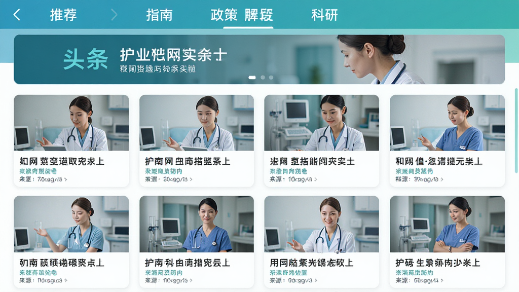��ʿ��App����ѶƵ��ҳ�棬��Ļ�Ϸ��з����ǩ���Ƽ���ָ�ϡ����ߡ����У��·������Ŵ�����ͼ�����ſ�Ƭ��ÿ�ſ�Ƭ��ʾ�������Դ���������չʾͷ�����£������������£�����ɫ����ͼƬ�������Ű����룬���ʸ��壬�޶���Ԫ��
