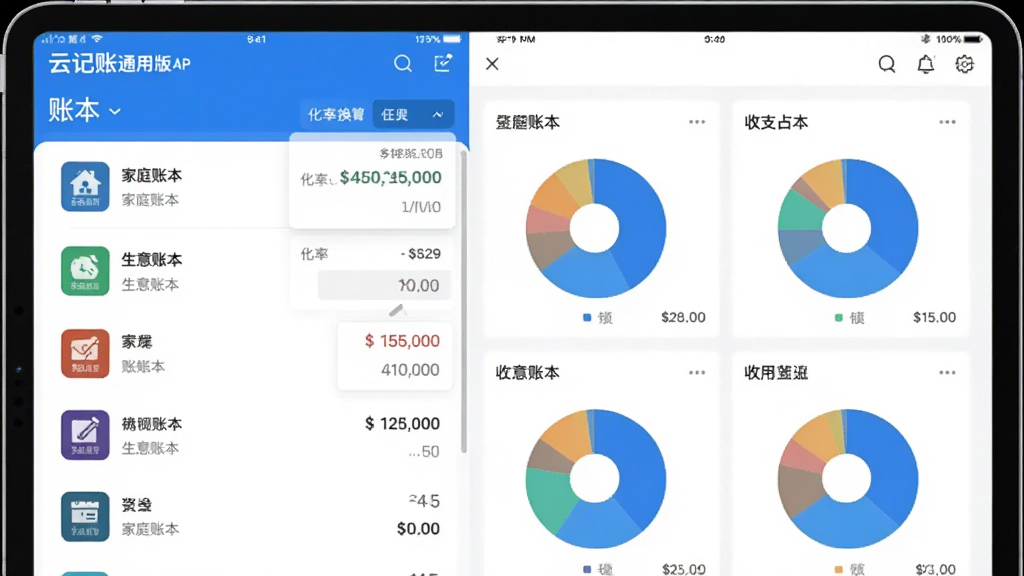 ��������Ϊ�Ƽ���ͨ�ð�APP�Ķ��˱����������ͼ�����չʾ�˱��б����Ҳ�չʾ���˱�����֧ռ�ȱ�ͼ�����ֲ���ƽ����Ժ���չʾ������Ϊ��ɫ���棬ͻ����Ļ���ݡ��Ű���Ϊ�������磬�����԰�ɫ��������ɫ��ɫ�������Բ�ͬ��ɫ���˱�����ͼ�ꡣϸ�ڰ�������ͥ�˱������������˱����ȱ�ǩ�������Ļ��ʻ��㴰�ڡ����ݿ��ӻ�ͼ�������ʸ��壬��Ļ�޷��⣬������רҵ�����޶���Ԫ�ء�