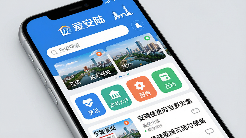 ���壺�ֻ���Ļչʾ������½��APP�����棬���涥����ʾ������½��Ʒ����������еر�ͼ�ꡣ���֣�������ÿ�Ƭʽ���֣����ϵ�������Ϊ���������ֲ�ͼ��չʾ���з羰������֪ͨ��������ͼ������������Ѷ�����񡢻����ȣ��������б����Ű棺��Ϣ�㼶����������ͼ���ò�ɫԲ�Ǿ��α��������������׶�������ִ���ƽ��UI��ƣ���ɫ��Ϊ��ɫ���ɫ��������ɫ��׺������������ࡣϸ�ڣ��ֻ�����Ϊǳ��ɫ����Ļ����ʾ����½���š����������������������ɷѡ���ģ�飬�����޶���Ǳ꣬������Ԫ�ء����ʣ�������Ⱦ��ɫ����ʵ��ϸ�ڷḻ���ɾ��޶���Ԫ�ء�