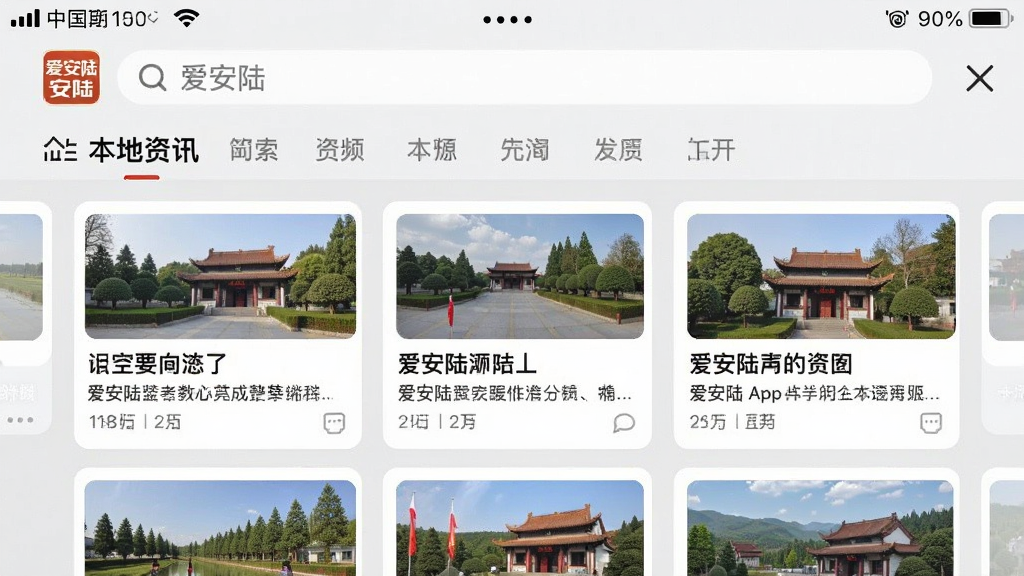 ͼƬ����Ϊ����½App�ġ�������Ѷ��Ƶ�������ͼ�������Կ�Ƭʽ��Ϣ�����֣�������������������ǩ��ÿ����Ѷ��Ƭ��������ͼ�����ժҪ���������������졣����Ϊǳ��ɫ��ͻ����Ļ���ݡ�������չʾ������½����״̬����Ƶ�����ƴ��ı�ʶ�����ʸɾ�������ɫ����Ȼ���޶���Ԫ�ء�