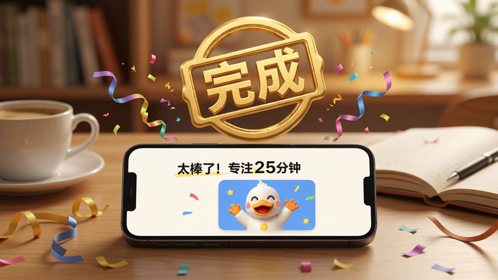 ���壺һ�������ֻ�ƽ���������ϣ���Ļ��ʾ����ѼѼAPP�ġ�רע�ɹ�����ף���棬��Χ�вʴ�������Ч�����֣��ֻ�ռ�ݻ�������ƫ��λ�ã��ֻ��Ϸ�������һ���޴�Ľ�ɫ����ɡ�ӡ�£�����Ϊģ����ůɫ�鷿�������Ű棺�ֻ���Ļ����ʾ��̫���ˣ�רע25���ӡ�����������ѼѼ�����Ķ�����ͼ�����ʵ����3D��Ⱦ��ϣ���Ӱ��ʵ����Χ��ܰ������ϸ�ڣ���������һ�����Ⱥ�һ�������ıʼǱ�����ʾ��Чѧϰ���������ʣ�����ϸ�壬���������ֻ���Ļ�������黯�ɾ���
