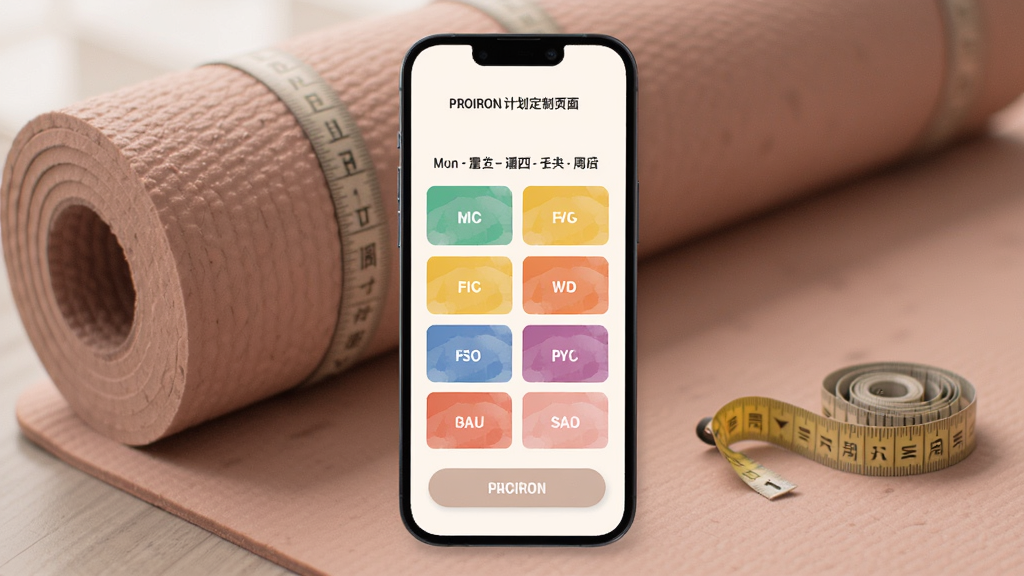 PROIRON�ƻ�����ҳ�棬�ֻ�չʾһ��ѵ���ճ̱�����һ�������в�ͬ��ɫ���עѵ����λ������Ϊ�٤��;��ߣ�����ǳɫ���⣬��ťԲ����������������޶���Ԫ��