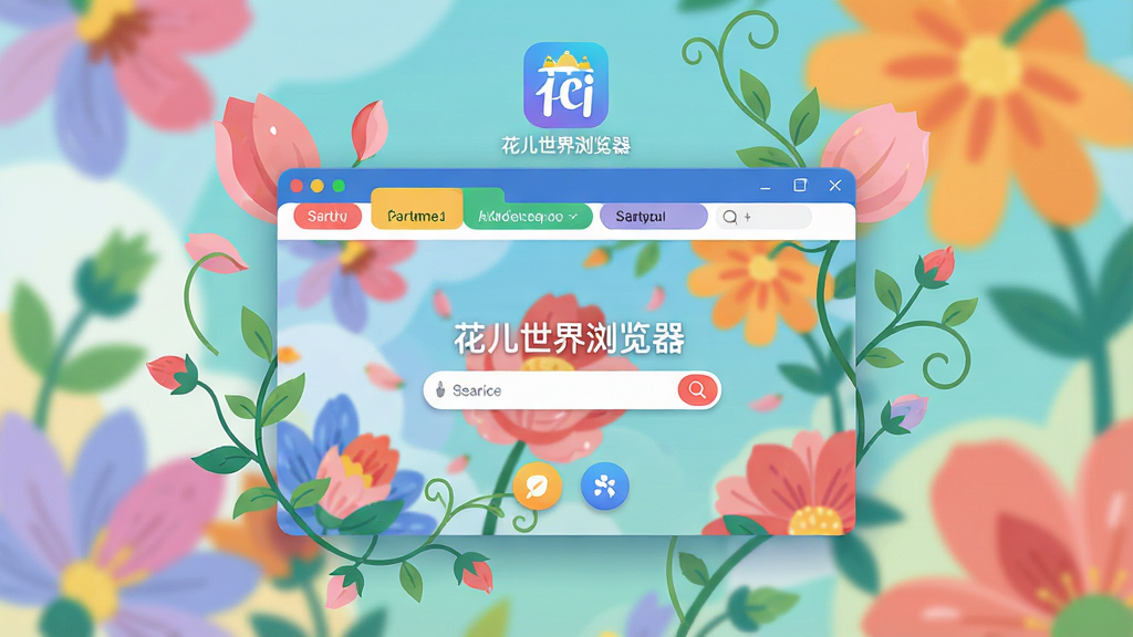 ���壺һ����Ϊ��������������������������������ڳ��󻨻ܱ���֮�ϣ����֣�������У���Χ�����ŵ��ŵĻ���������Ԫ�أ��Ϸ�������Logo���Ű棺����չʾ����ɫ��ǩҳ����ַ���ͼ���Բ��Ĺ��ܰ�ť����񣺱�ƽ���廭�磬ɫ���������£�ϸ�ڣ������ڳ���һ�������������ʼҳ�����������򣻻��ʣ�4k���ɾ����޶���Ԫ��