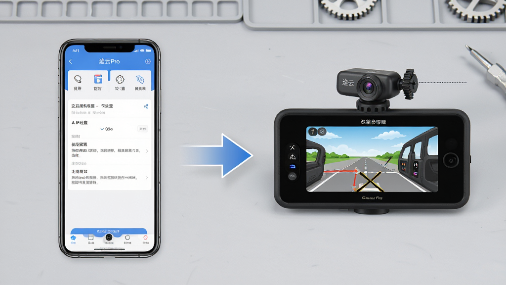 ;��Pro��װ�����ò���ʾ��ͼ���������Ϊ�ֻ�APP���ý��棬�Ҳ�Ϊ�г���¼�ǰ�װλ��ʾ��ͼ���м��ü�ͷ���ӣ�����Ϊǳ��ɫ����̨�������������ˣ����ֱ�ע���������ʸɾ�����