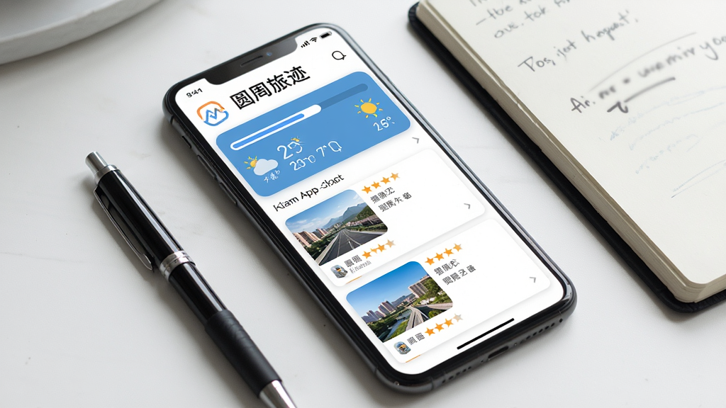 ���壺�ֻ���Ļ��ʾԲ���ü�APP���г̹滮ҳ�棬�Ϸ��н�������������Ϣ���·�Ϊ�����б������֣��ֻ�б�ţ��Ա��бʺͱʼǱ����Ű棺�������򡣷��ʵ��������ϸ�ڣ���Ļ���С�Բ���ü���logo���б�����ͼƬ�����֡����ʣ����壬�ɾ����޶���Ԫ�ء�