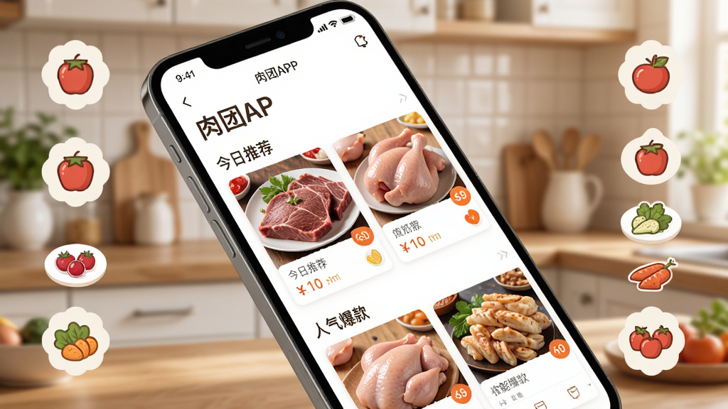 ���壺�ֻ�����չʾ������APP���������Ƽ�ҳ�棬���������Ƽ�������������б������֣��ֻ���Ļб�ţ�����Ϊģ���������Ű棺��Ļ����������������ʳ��ͼ���׺�����������Ȼ��ůɫ����ϸ�ڣ��Ƽ���Ƭ����ţ�⡢�����ͼƬ���۸��ǩ�����ʸɾ�