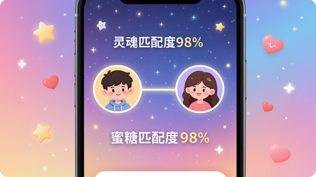 չʾ�������콻�ѵ�ƥ��ɹ����棬�ֻ���Ļ����������ͨ����һ������������ӣ���Χ��ʾ�����ƥ���98%������������������͵��ǿս��䣬��׺�����ǺͰ���ͼ�꣬������������Ƽ��к�������Ϣ��ͻ�����������콻�ѡ���Ʒ�����ƣ����ʸɾ����޶���Ԫ�ء�