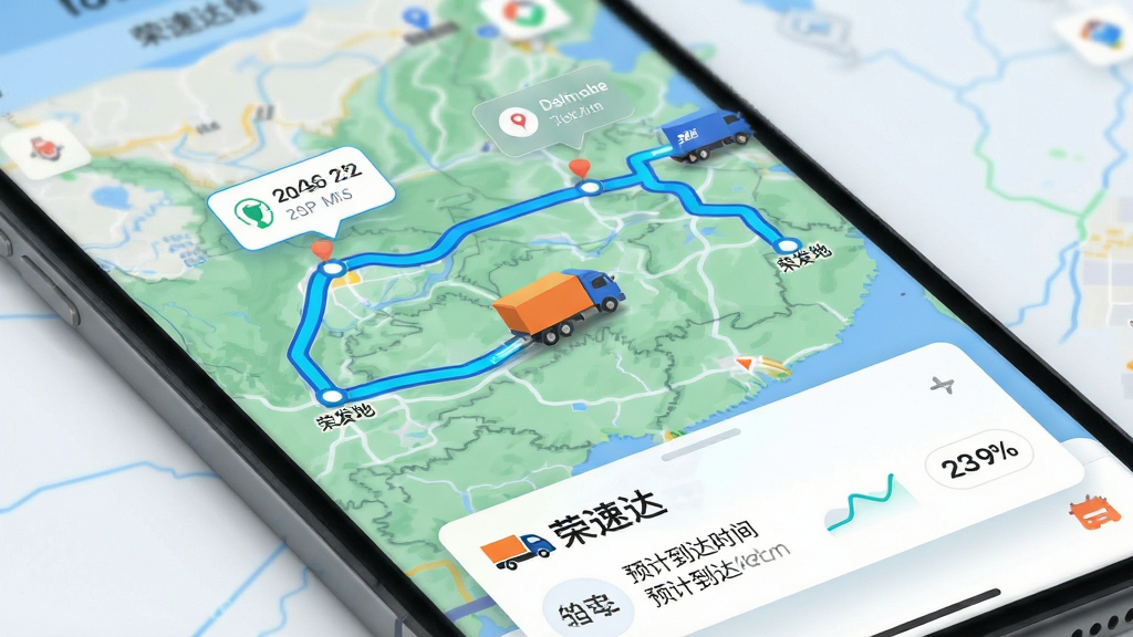 ���壺���ٴ�APP������׷�ٹ��ܽ����ͼ��������ͼ����ʾһ����ʼ���ص�Ŀ�ĵص�����������ʻ�켣·�ߣ�;��������нڵ㡣 ���֣���ͼռ�ݻ������壬�ײ������š����ٴ���г̿�Ƭ����ʾԤ�Ƶ���ʱ�䡣 �Ű棺����UI������࣬��ͼ·����Ŀ�� ��񣺿Ƽ���UI���չʾͼ�����2.5D��ͼ��� ϸ�ڣ���ͼ���л���Сͼ����·���ƶ����ؼ��ڵ���������ʾʱ�䣬����ɫ���������졣 ���ʣ��߷ֱ��ʣ�������Ⱦϸ�壬�ɾ����޶���Ԫ�ء�