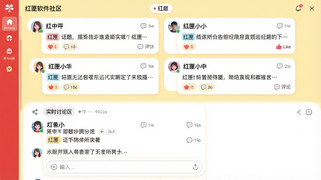 ���壺��ϻ��������������棬������Ҷ�̬��Ƭ�ͻظ��б������֣���Ļ�ϰ벿����ʾ�������ӣ����û�ͷ����ǳƣ��°벿����ʾʵʱ���������Ű棺��Ϣ��ʽ���֣���Ƭ֮�����ʵ���࣬�ײ�������򡣷���罻�������ɫ�ʻ��ã�����Ϊ����ɫ����Ƭ��ɫ��ϸ�ڣ��������ݺ��С���ϻ�������ǩ�͵�������ͼ�꣬�����пɿ�����ҽ������֡����ʣ�ϸ����ͣ��ɾ��޶���Ԫ��